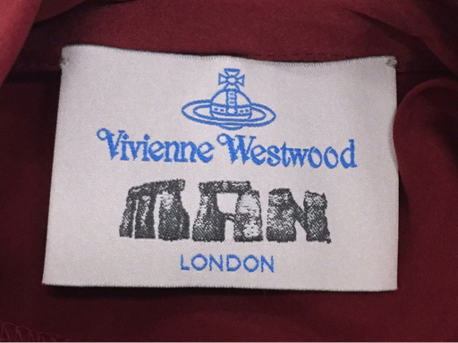 ヴィヴィアン・ウエストウッド マン サイズ M 長袖 無地 シャツ メンズ ボルドー系 トップス Vivienne Westwood MAN_画像8