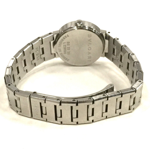 BVLGARI ブルガリブルガリ デイト クォーツ 腕時計 BB23SS レディース ブラック文字盤 純正ブレス 未稼働品_画像8