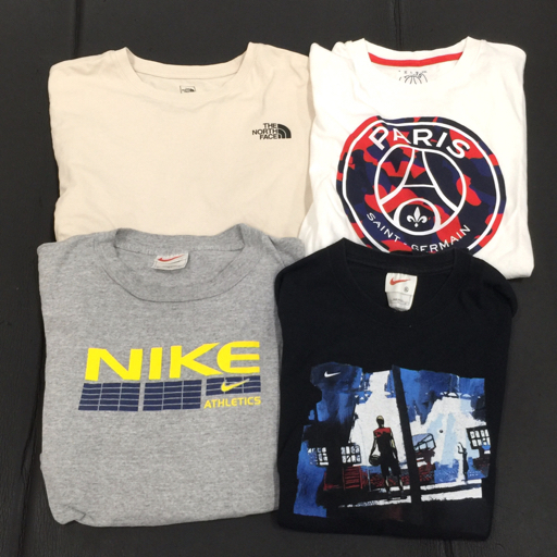 ザ・ノース・フェイス NT7UP41C サイズ L/100 半袖 コットン Tシャツ 他 ナイキ 等 トップス メンズ 計4点 セット_画像1