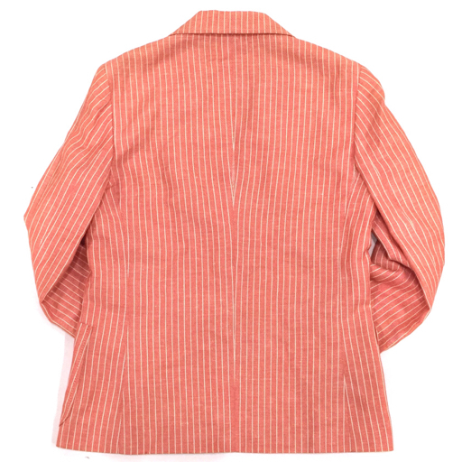 セリーヌ サイズ 38 ストライプ柄 ジャケット レディース リネン × コットン アウター CELINE_画像4