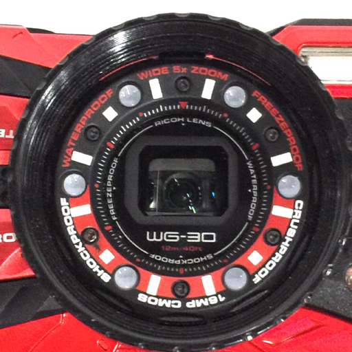 1円 RICOH WG-30 コンパクトデジタルカメラ リコー 光学機器 バッテリー付属 現状品_画像6