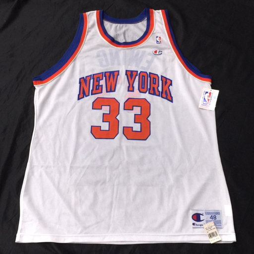 送料360円 チャンピオン NBA ニューヨーク EWING 33 パトリック・ユーイング サイズ 48 バスケ ユニフォーム 同梱NG_画像1