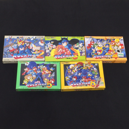 1円 任天堂 ファミリーコンピュータ ロックマン 2～6 ファミコン用 ゲーム カセット 計5点 セット 現状品_画像1