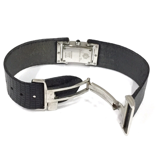 1 иен Christian Dior a-ru декоративный элемент D72-100 кварц женские наручные часы 2 стрелки чёрный циферблат не работа Christian Dior