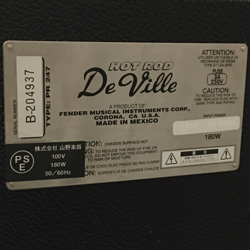 1 иен Fender De Ville PR247 крыло De Ville гитарный усилитель рабочее состояние подтверждено 