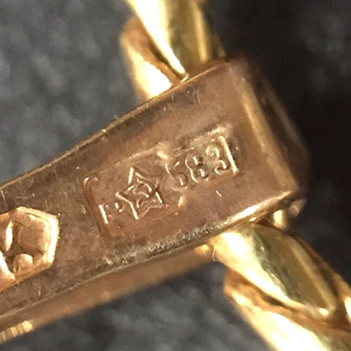 583刻 金具 琥珀 こはく ペンダントトップ / チェーン Amway 総重量約16.4g レディース アクセサリー A22263_画像6