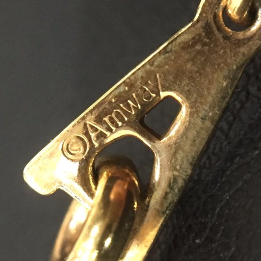 583刻 金具 琥珀 こはく ペンダントトップ / チェーン Amway 総重量約16.4g レディース アクセサリー A22263_画像8