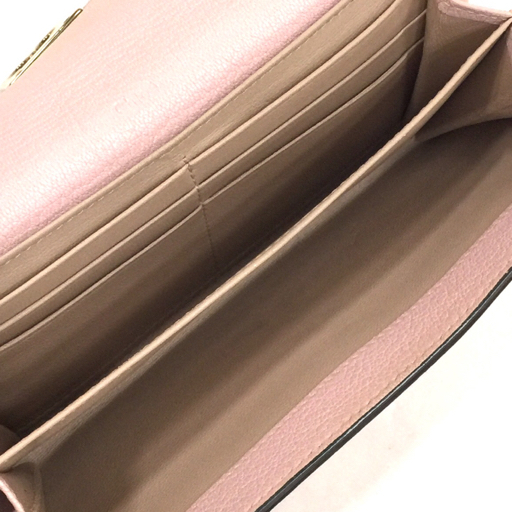 クロエ エルシー 長財布 ロングウォレット レディース ピンク系 ゴールドカラー金具 ブランド小物 chloe 現状品_画像5