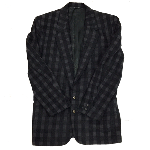 ジャンニヴェルサーチ サイズ 46 チェック柄 ジャケット パンツ メンズ スーツ セットアップ Gianni Versace,_画像2