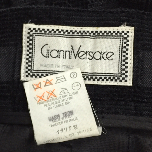 ジャンニヴェルサーチ サイズ 46 チェック柄 ジャケット パンツ メンズ スーツ セットアップ Gianni Versace,_画像8