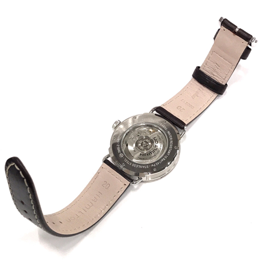 ハミルトン カーキ ネイビー パイオニア H784650 自動巻き 腕時計 デイト スモールセコンド メンズ 稼働 HAMILTON_画像7