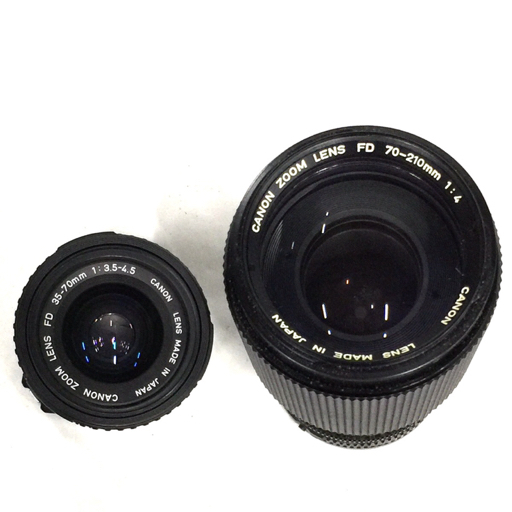 Canon A-1 FD 70-210mm F4 35-70mm F3.5-4.5 однообъективный зеркальный пленочный фотоаппарат линзы рабочее состояние подтверждено QG121-5