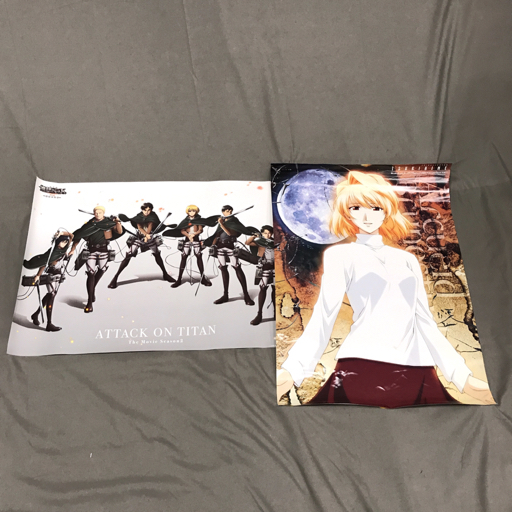 劇場版 進撃の巨人 Season2 覚醒の咆哮 B2 BRZG.00411 他 真月譚 月姫 ポスター 計2点 セット 現状品_画像1