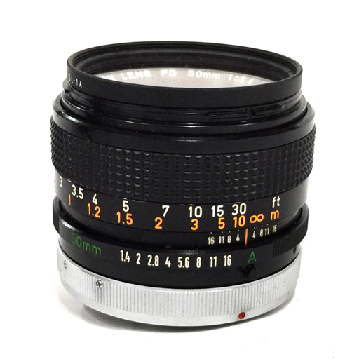 1 иен Canon A-1 FD 50mm 1:1.4 S.S.C. однообъективный зеркальный ручной диапазон фокусировки пленочный фотоаппарат оптическое оборудование Y388940-2