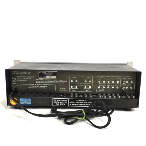 1円 CROWN クラウン IC 150A プリアンプ 通電確認済み 現状品 オーディオ機器_画像3