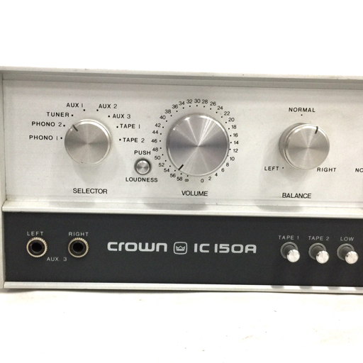 1円 CROWN クラウン IC 150A プリアンプ 通電確認済み 現状品 オーディオ機器_画像8
