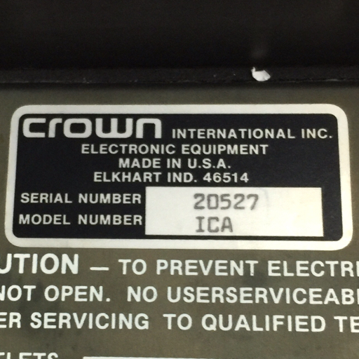 1円 CROWN クラウン IC 150A プリアンプ 通電確認済み 現状品 オーディオ機器_画像10