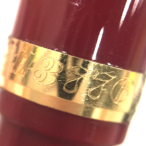 プラチナ 万年筆 #3776 センチュリー ペン先 14K 中 カートリッジ式 レッド×ゴールドカラー 筆記用具 PLATINUM_画像6