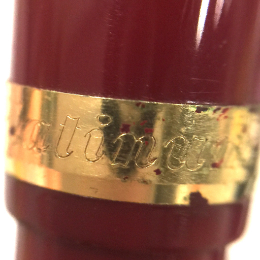 プラチナ 万年筆 #3776 センチュリー ペン先 14K 中 カートリッジ式 レッド×ゴールドカラー 筆記用具 PLATINUM_画像8