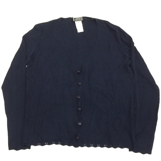 ジャンニ ヴェルサーチ カーディガン 長袖 ネイビー サイズ表記なし レディース トップス GIANNI VERSACE_画像1