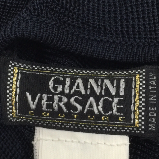 ジャンニ ヴェルサーチ カーディガン 長袖 ネイビー サイズ表記なし レディース トップス GIANNI VERSACE_画像7