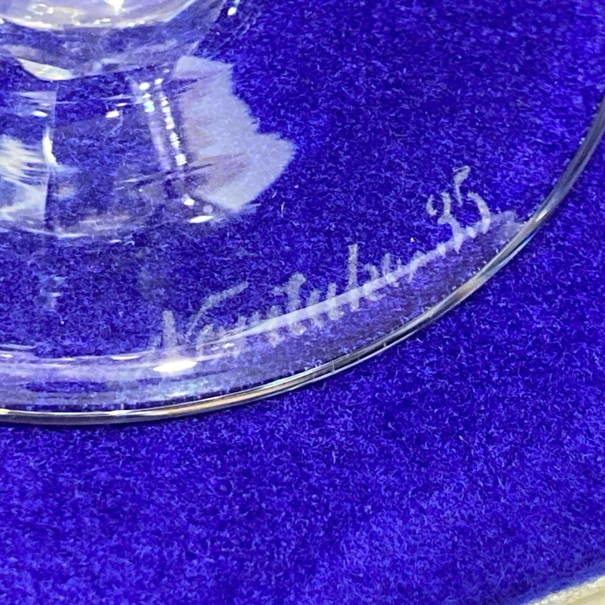 未使用 Noritake35 ノリタケ35 クリスタルガラス シャンパングラス ワイングラス 5客セット[E0720]_画像4