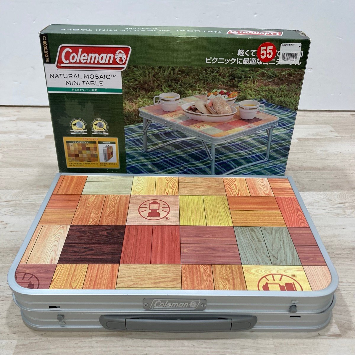Coleman ナチュラルモザイク ミニテーブル 2000017001 折りたたみ[C10609]_画像1