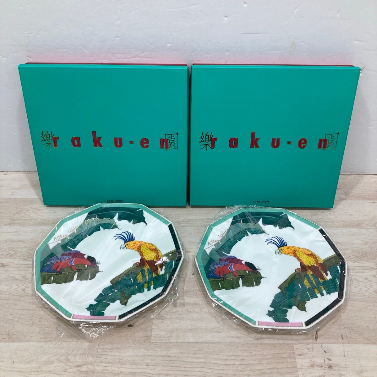 未使用 9点セット 食器セット 花椿CLUB THEATRE DES FLEURS 樂園 / ケーキプレート カップ＆ソーサー カトラリー[D9349]_画像4