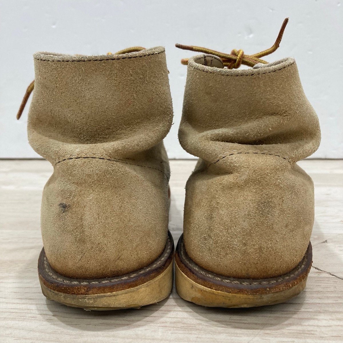 ジャンク品 RED WING SHOES レッドウイング スエードアイリッシュセッタープレーントゥ 8167 Size;:26.5[D9867]_画像4