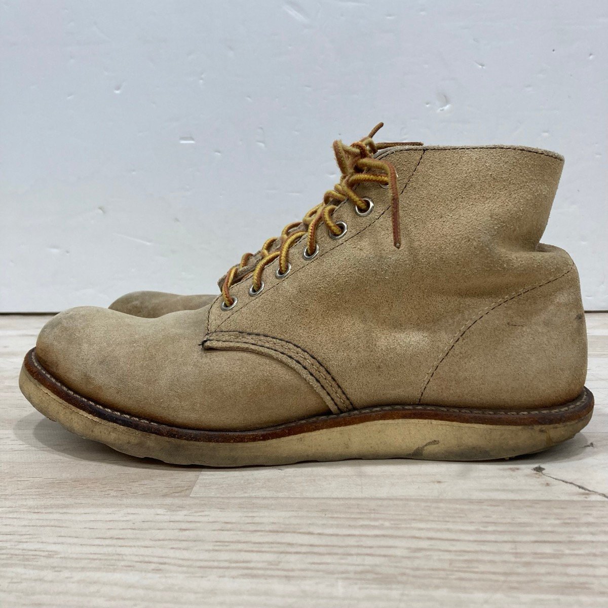 ジャンク品 RED WING SHOES レッドウイング スエードアイリッシュセッタープレーントゥ 8167 Size;:26.5[D9867]_画像3
