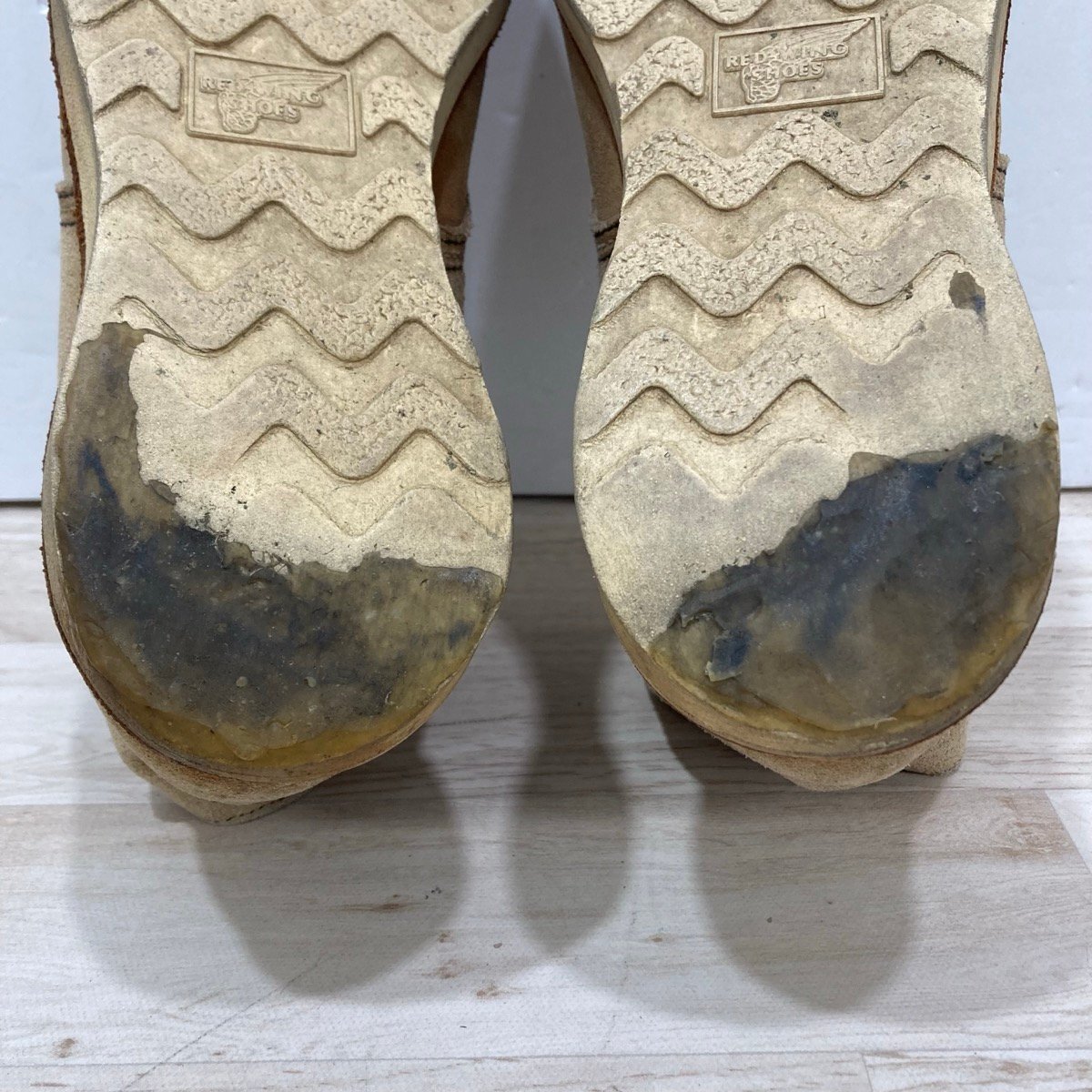 ジャンク品 RED WING SHOES レッドウイング スエードアイリッシュセッタープレーントゥ 8167 Size;:26.5[D9867]_画像9