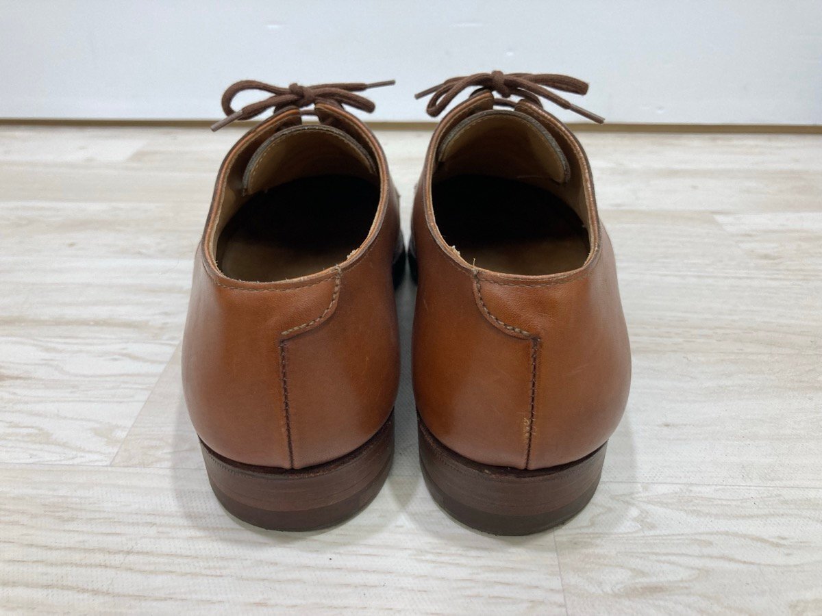 CROCKETT ＆ JONES クロケット&ジョーンズ レザーシューズ ドレスシューズ ビジネスシューズ サイズ5 1/2 革靴 ブラウン[O0009]_画像4