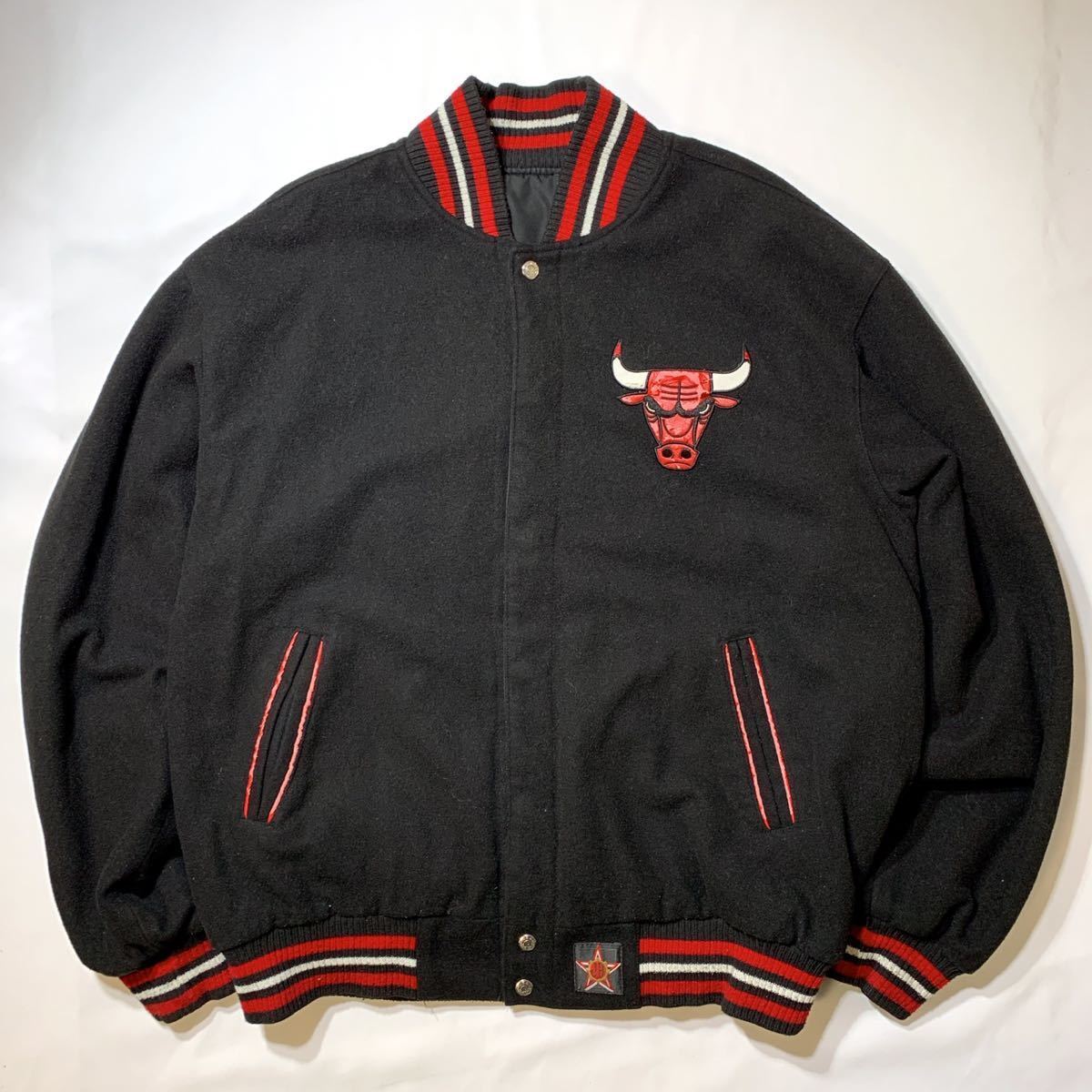 シカゴ ブルズ リバーシブルジャケット 美品(訳あり) XL NBA Chicago Bulls Jeff Hamilton製 ジェフハミルトン ジョーダン Michael Jordan_画像3