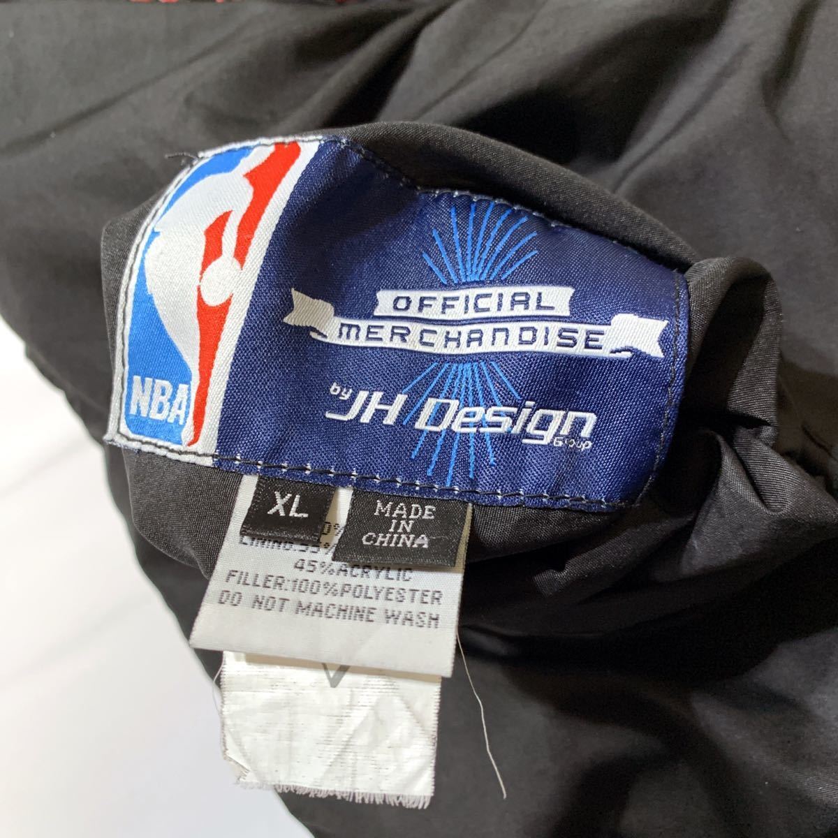 シカゴ ブルズ リバーシブルジャケット 美品(訳あり) XL NBA Chicago Bulls Jeff Hamilton製 ジェフハミルトン ジョーダン Michael Jordan_画像9