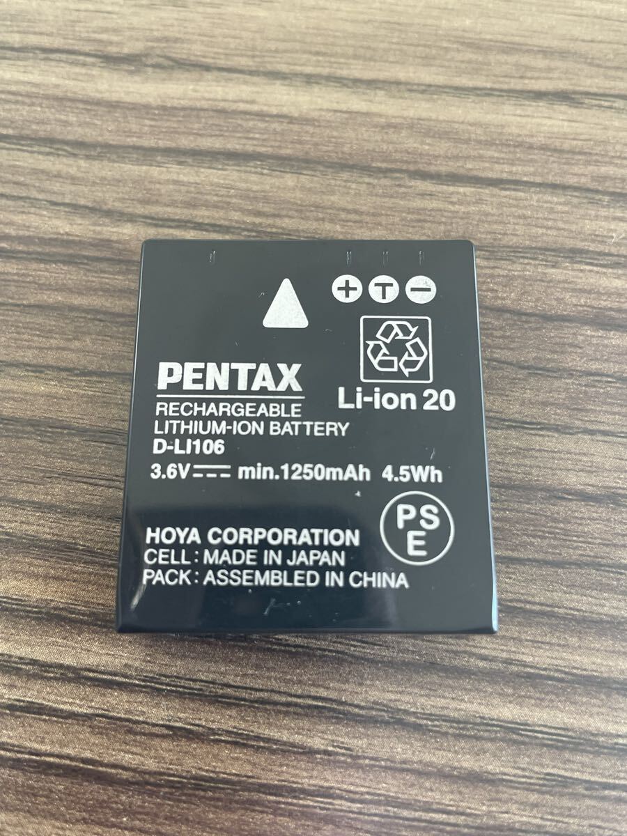 PENTAX ペンタックス D-LI106 バッテリー 電池 充電式リチウムイオンバッテリー 純正 リチウム電池_画像1