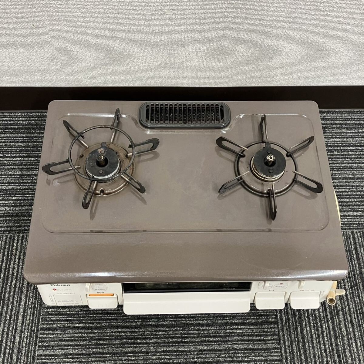 X022-U13-4821 Paloma パロマ IC-N86KHA-L ガステーブルコンロ 通電確認済み 家電 FF_画像3