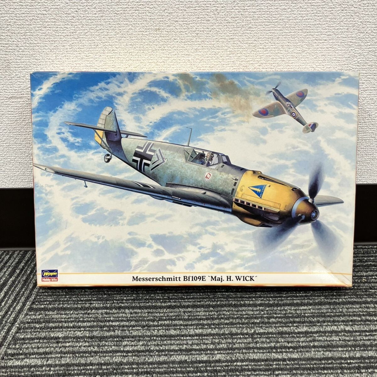 X234-F3-954 Hasegawa ハセガワ Messerschmitt Bf109E Maj.H.WICK プラモデル 戦闘機 航空機 FC_画像1