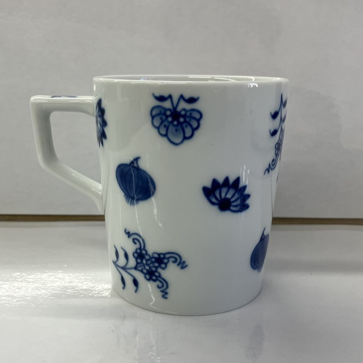 Y008-U13-4756 MEISSEN Meissen голубой oni on кружка рождение 280 anniversary commemoration высота примерно 9cm калибр примерно 8cm FF