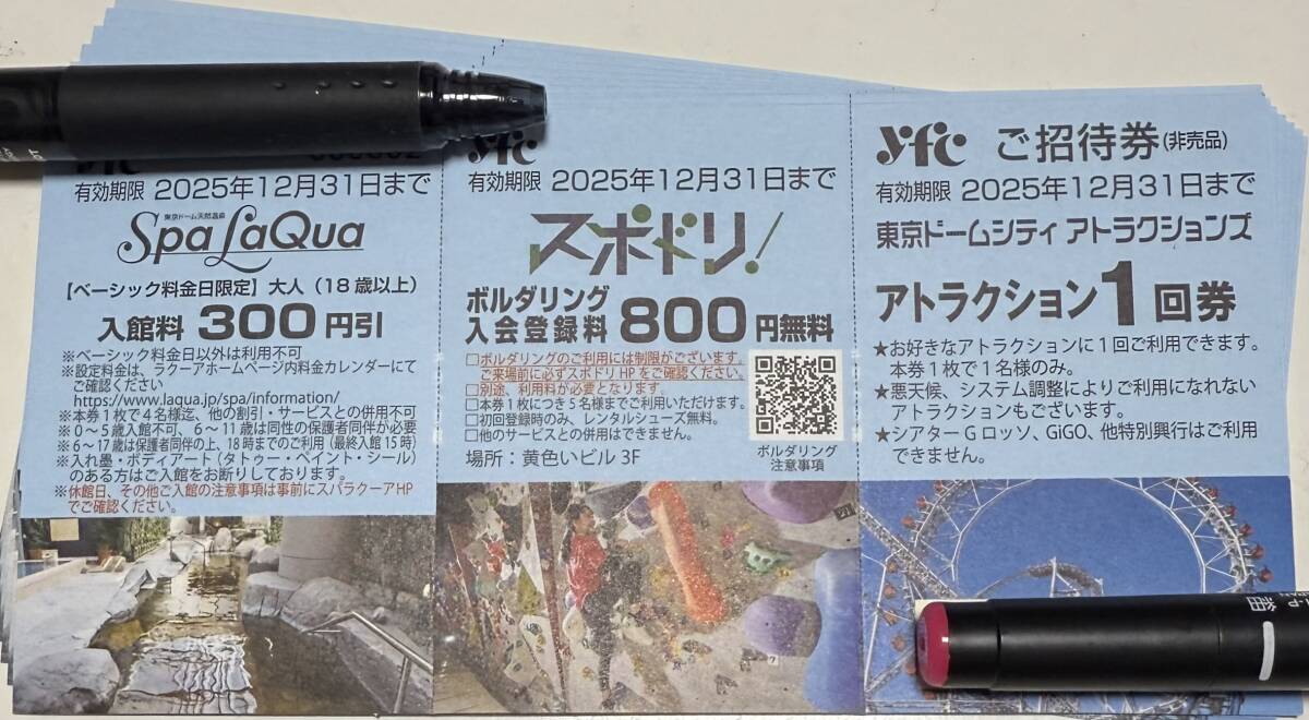 * Tokyo Dome City attraction z билет * приглашение талон 10 шт. комплект *12 месяц до конца * attraction * Tokyo Dome City attraction z билет * приглашение талон 10 шт. комплект *12 месяц до конца * attraction