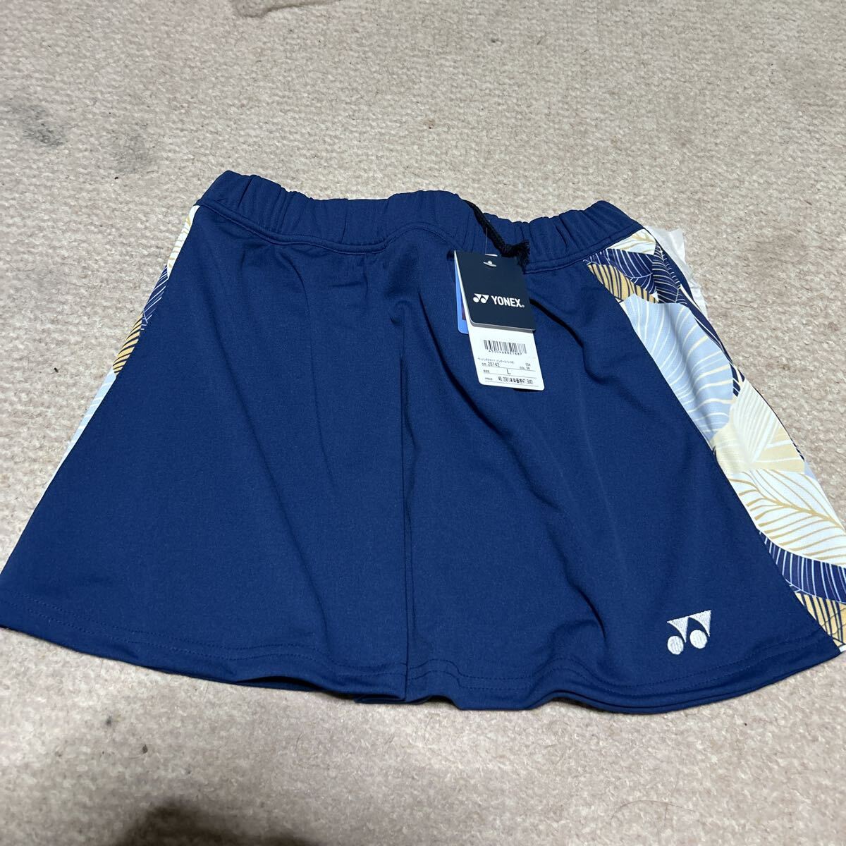 ヨネックス ウィメンズスカート インナースパッツ付 L ダークネイビー 26142 YONEX_画像1