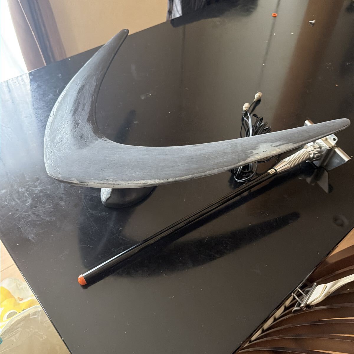 ブーメランアンテナダミー、ドコモ自動車電話アンテナセット_画像1