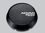 【納期要確認】ADVAN Racing センターキャップ MIDDLE ブラック 直径:63ミリ 4個セット_画像1
