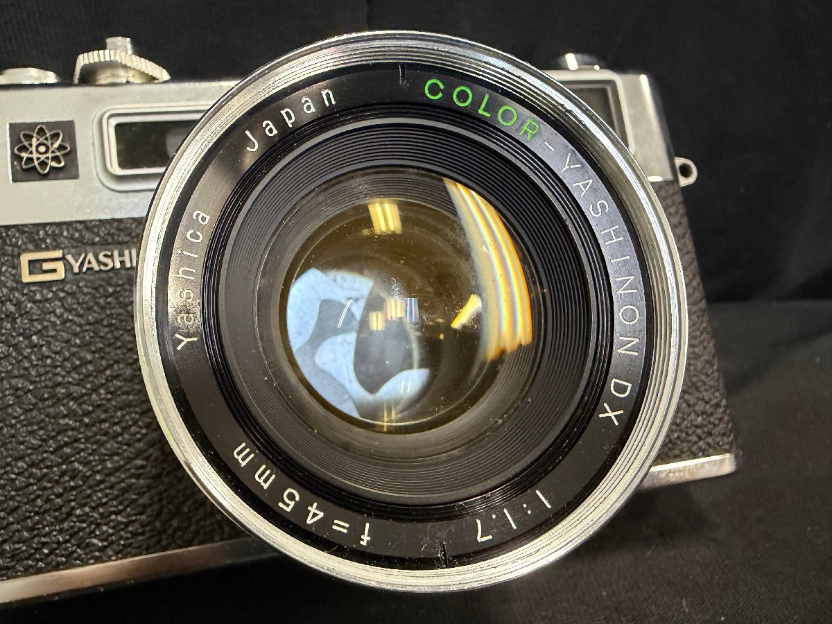 ST0711-17 ゆうパック着払い YASHICA ELECTRO35 1:1.7 f=45mm フィルムカメラ ヤシカ エレクトロ 光学機器_画像9