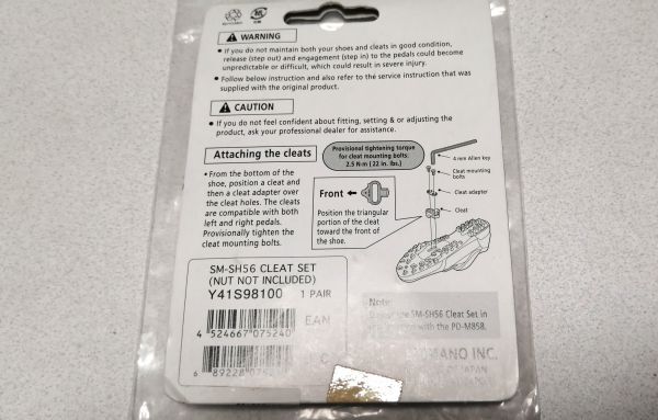 ◆新品◆Shimano SPDクリート SM-SH56_画像2