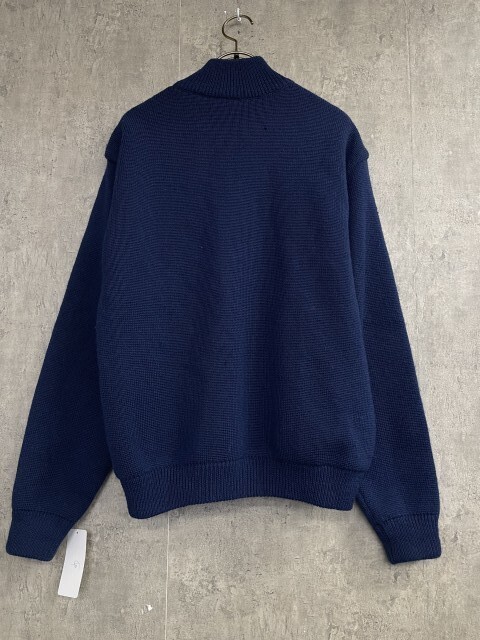 F0 PATAGONIA パタゴニア ニット ジャケット ハイネック 51341 00S 古着 香港製 HONGKONG ネイビー S 33924250＃2_画像2