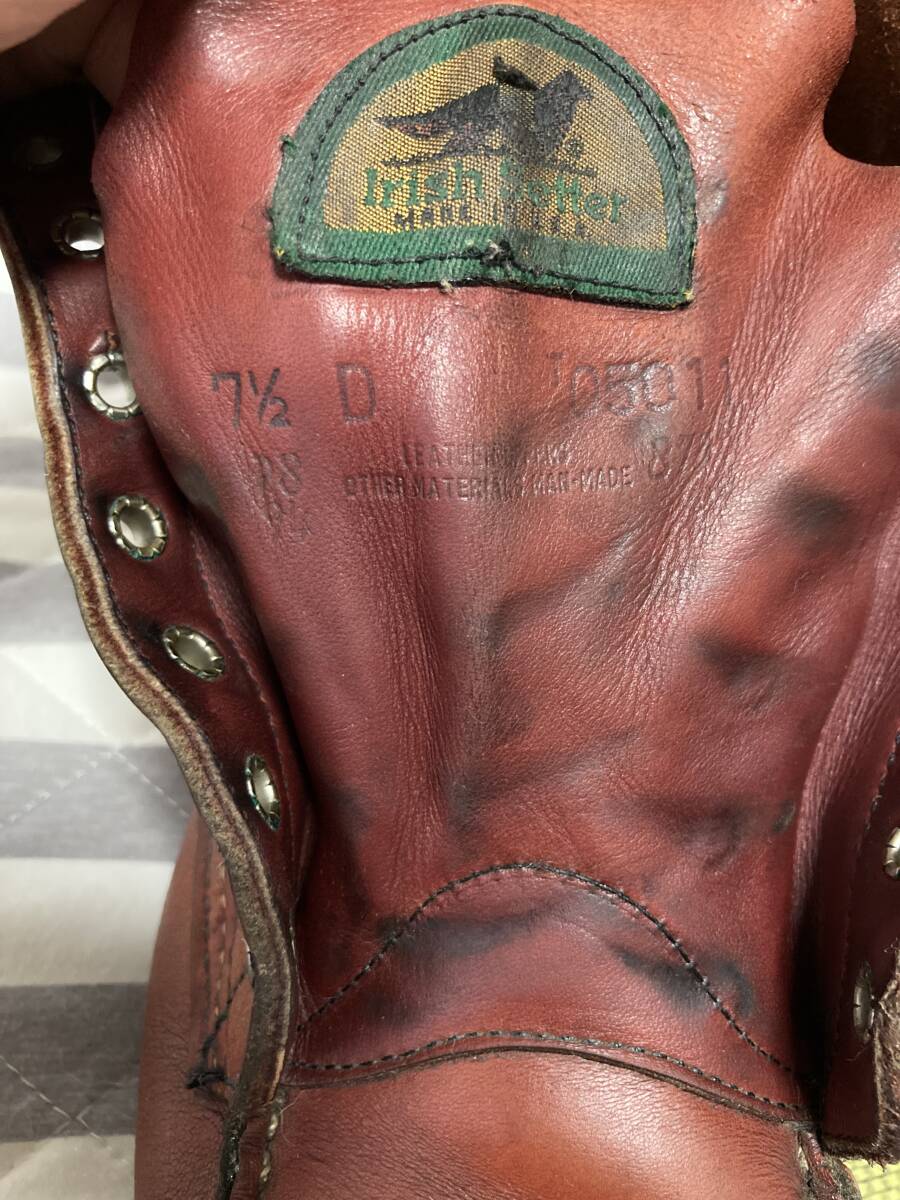 レッドウイング　アイリッシュセッター　半円犬タグ　7 1/2 D _画像6