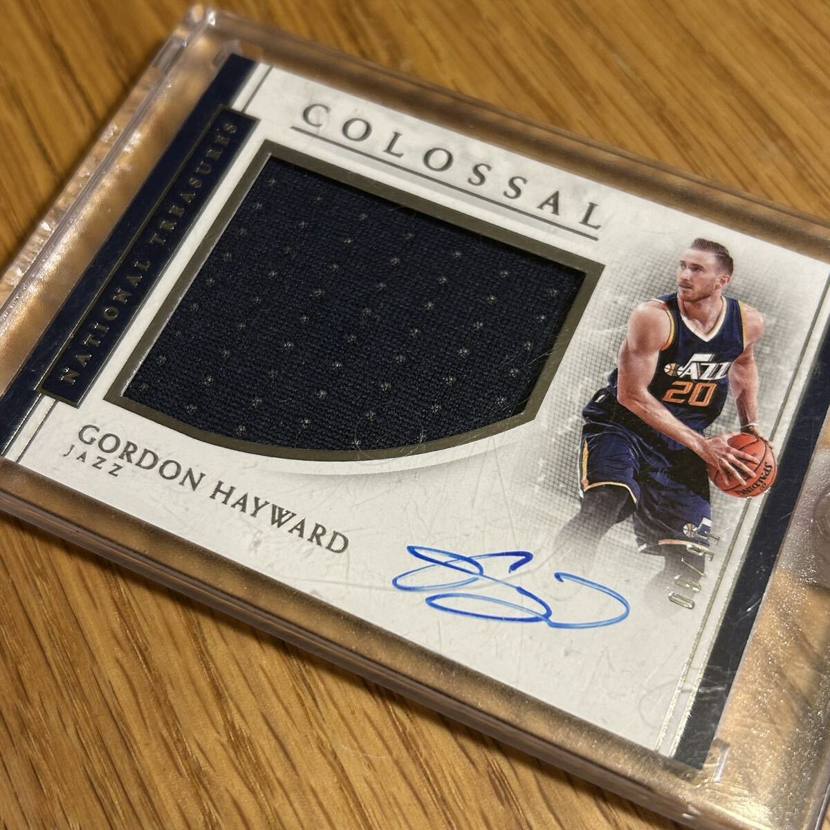 2016-17 NATIONAL TREASURES Gordon Hayward Gordon разделение слово Panini Auto 60sili Jazz jazz NBA автограф автограф карта автограф автограф 