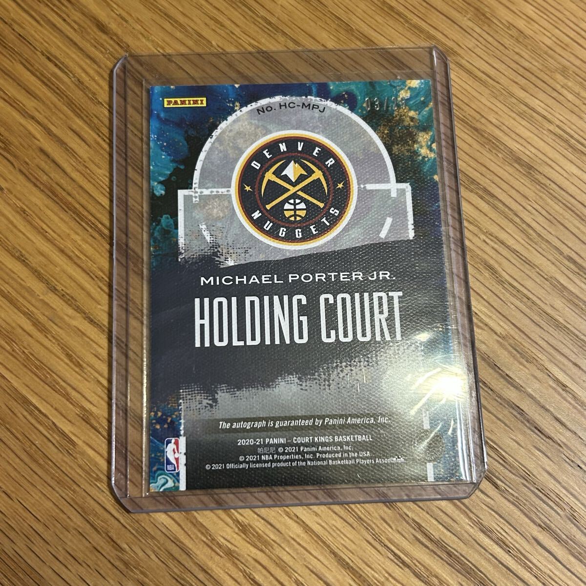 2020-21 court kings 25siliMichael Porter JR. Michael Porter Nuggets Brooklyn NetsnagetsunetsuNBA Panini автограф автограф 