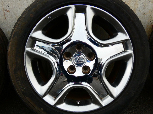 ☆★レクサスSC430&ソアラ 純正ホイール 希少 235/50ZR18 5×114.3 8JJ+45 中古4本セット★☆_画像5