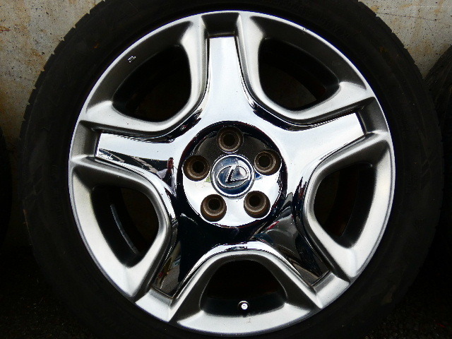 ☆★レクサスSC430&ソアラ 純正ホイール 希少 235/50ZR18 5×114.3 8JJ+45 中古4本セット★☆_画像4